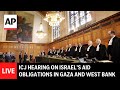 LIVE: ICJ hearing on Israel’s aid obligations in Gaza and West Bank