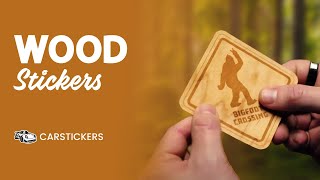 Custom Wood Stickers With Your Design