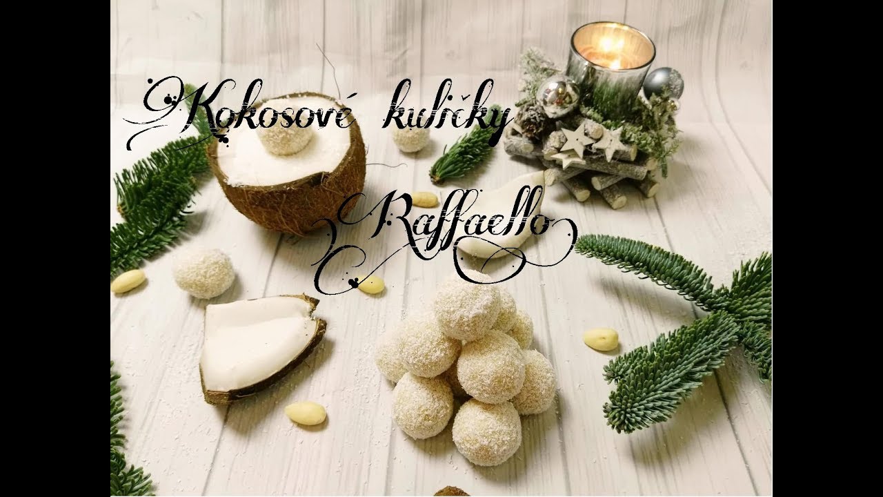 Nepečené rýžovo-kokosové kuličky "Raffaello" | ❄ Vánoční edice ❄ | CZ/SK HD recipe