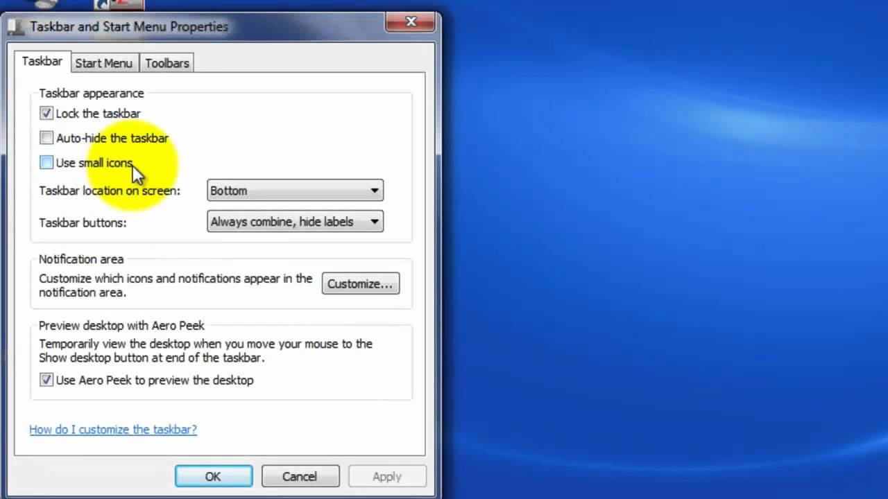 quick-tip-reducing-the-icon-size-on-your-task-bar-in-windows-7-youtube