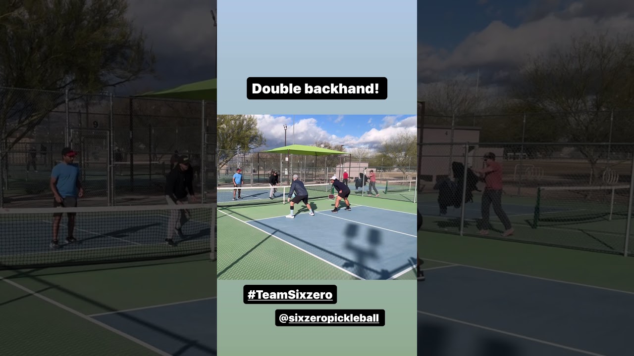 Double Backhand #pickleball #shorts