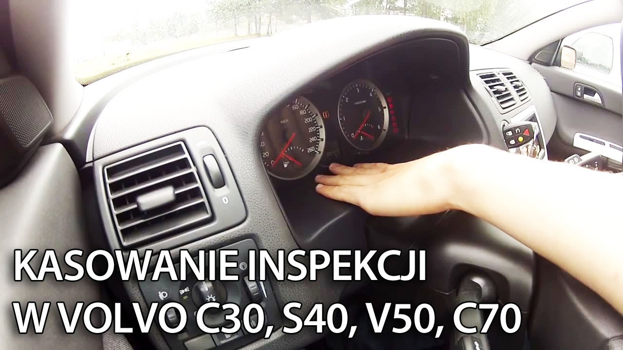 Jak skasować kontrolkę serwisu w Volvo C30 / S40 / V50