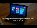 How to upgrade to a 500GB or 1TB SSD in the Samsung ATIV Smart PC PRO