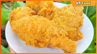 LÀM GÀ CHIÊN KFC - Vài Bí Quyết làm gà chiên da giòn lâu bảo đảm ai cũng mê - KT Food