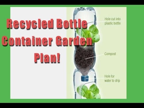 The Recycled Plastic Bottle Vertical Garden Plan