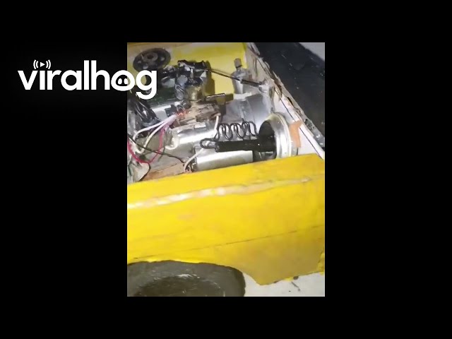 Small Version of an Old French Car || ViralHog