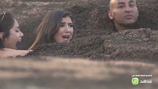 صراخ وبكاء مي عمر فى مواجهة سحلية رامز فى رامز تحت الأرض -