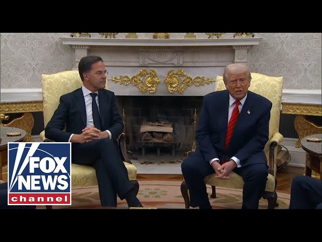 Trump holds meeting with NATO leader Mark Rutte