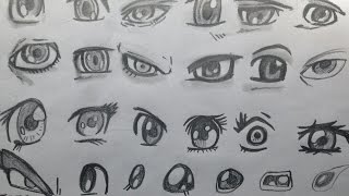 איך לצייר עיניים בסגנון אנימה