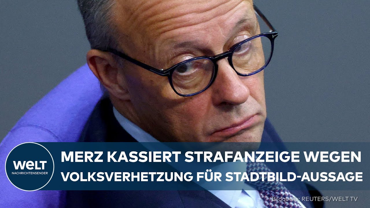 STADTBILD-AUSSAGE: Strafanzeige wegen Volksverhetzung für Friedrich Merz!