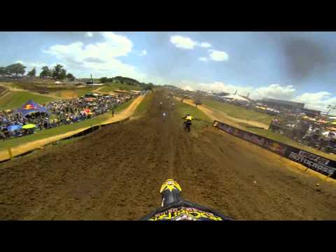GoPro HD: Nico Izzi Lap 1 Moto 1 - Muddy Creek MX Lucas Oil Pro Motocross Championship 2013 