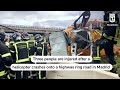 Helicopter crashes on Madrid highway, three injured  - 00:48 min - News - Video