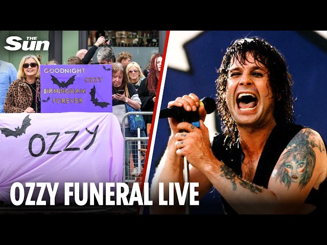 LIVE: Ozzy Osbourne's funeral procession travels through Birmingham