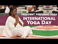President Murmu performs Yoga on International Yoga Day at Rashtrapati Bhavan