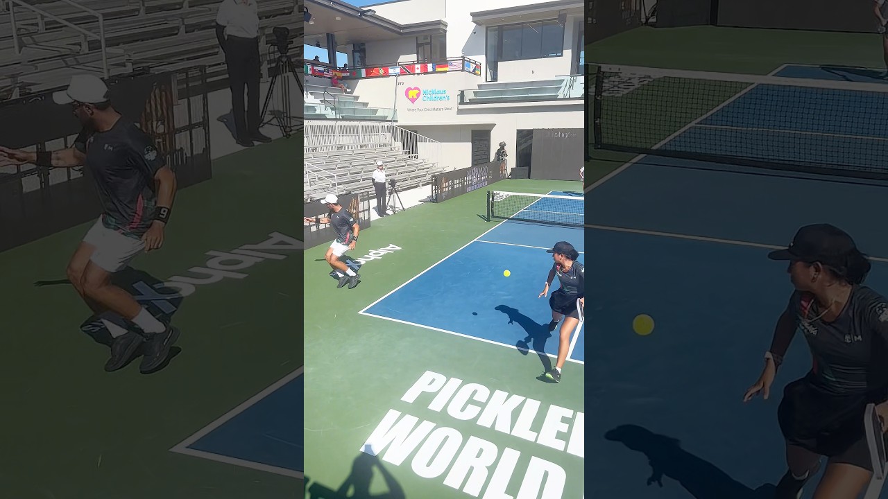 Dude wins point without paddle 😂🤯