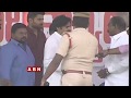 Pawan Kalyan fan gets emotional and hugs him on stage at Anantapur