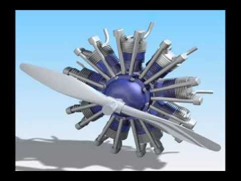 Solid Edge St Sternmotor Animation