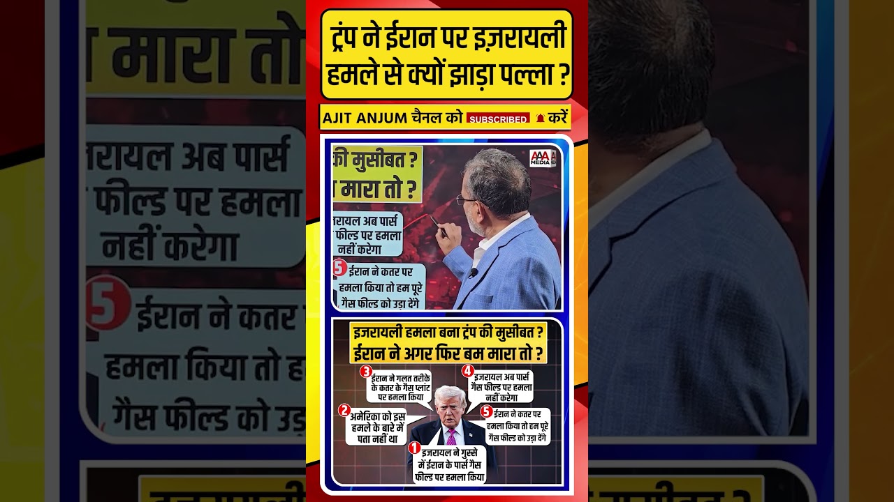 Iran के गैस फील्ड पर इजरायली हमले से Trump ने क्यों झाड़ा पल्ला ? #shorts