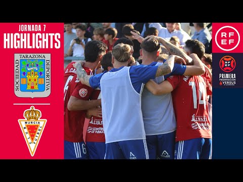 (RESUMEN Y GOL) SD Tarazona 1-0 Real Murcia / J7 - 1ª RFEF G2 / Fuente: YouTube Real Federación Española de Fútbol