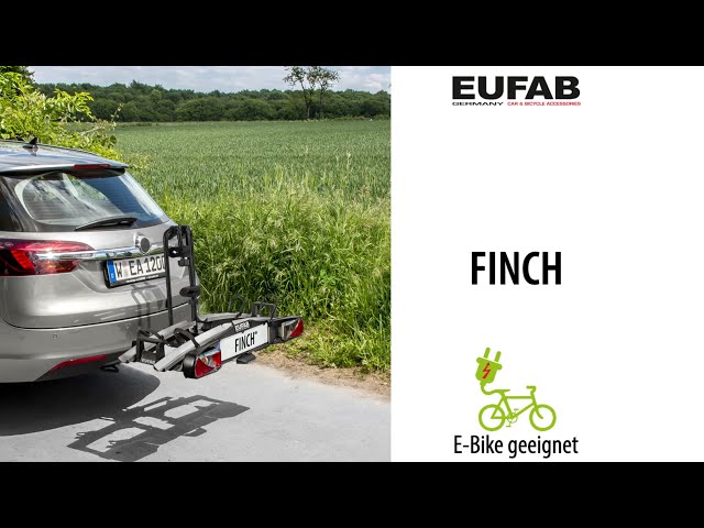 EUFAB Fahrradträger »FINCH«, für 3 Fahrräder, Befestigung: Anhängerkupplung  