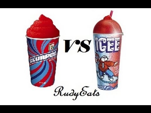 Slurpee Vs. Icee Head to Head Review - RudyEats - YouTube