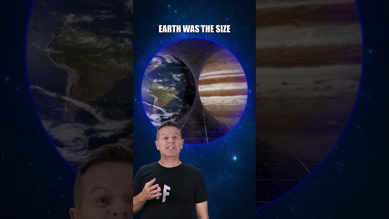 What If Earth Was the Size of Jupiter? #Earth #Jupiter #Space #Shorts