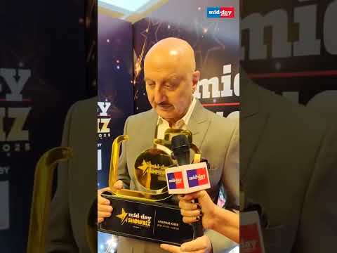 Anupam Kher Vijay 69 Is My Favourite Film  Midday Showbiz Awards 