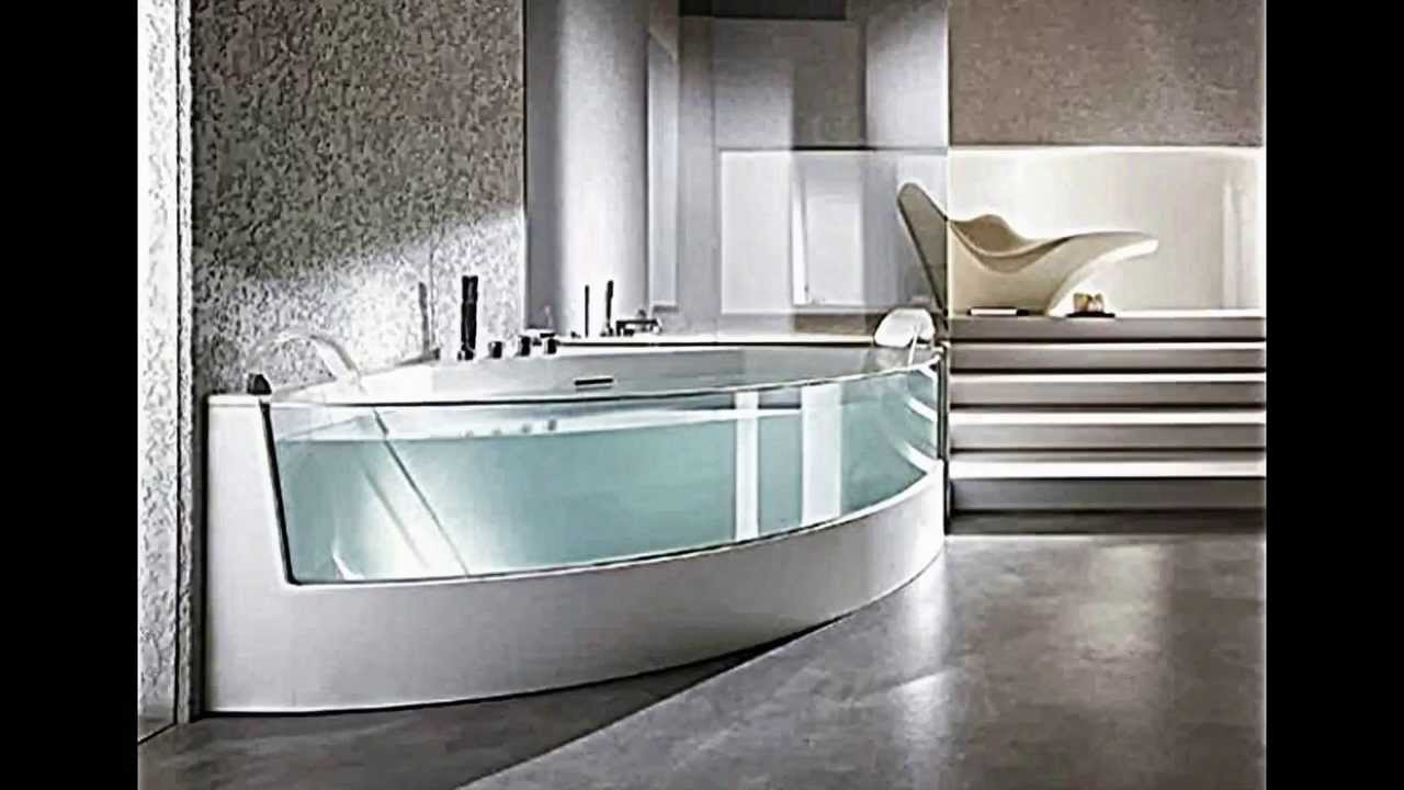 Ergonomische Eck-Badewanne mit Dusche und Whirlpool ...