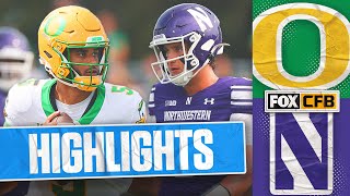 No. 4 Oregon Ducks vs. Northwestern Wildcats Highlights | FOX College Football