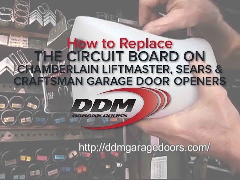 How to Replace the Circuit Board on Chamberlain Liftmaster ... lift master garage door opener diagram 