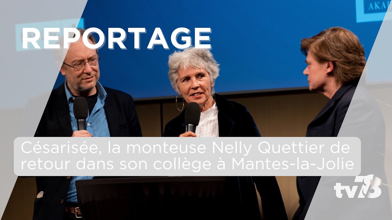 La monteuse césarisée Nelly Quettier de retour dans son lycée à Mantes-la-Jolie