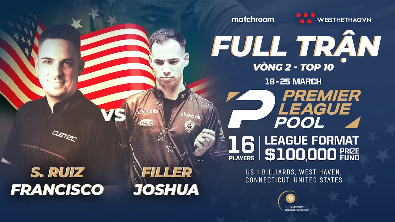 Full trận | Francisco Sanchez Ruiz vs Joshua Filler | Giải Billiard Premier League Pool 2024
