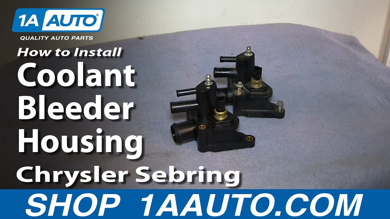 How To Install Replace 2.7L Coolant Bleeder Housing 2001 ... 2010 dodge journey fuel filter location 
