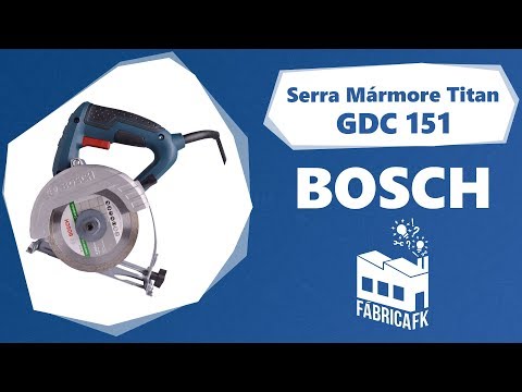 Serra Mármore TITAN 1500W Kit Refrigeração Bosch - 127V - Vídeo explicativo