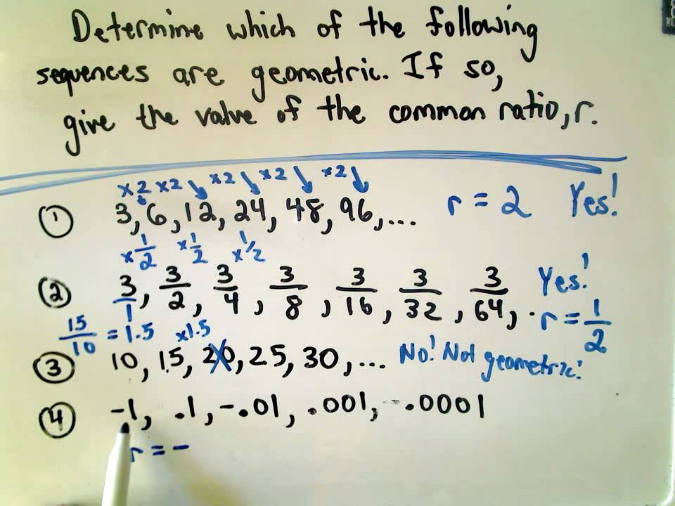 A Quick Intro to Geometric Sequences - YouTube