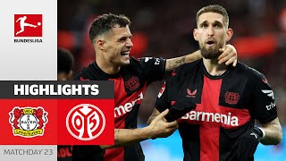 33 Games Without Defeat! | Leverkusen — 1. FSV Mainz 05 | Highlights | MD23 – Bundesliga 23/24