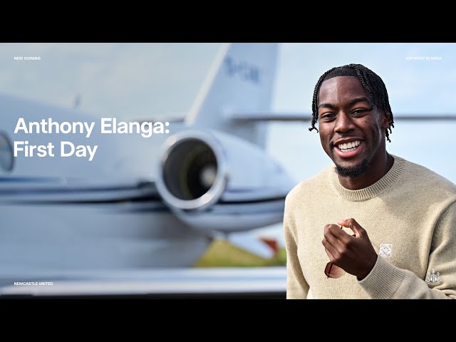 Anthony Elanga's first day as a Newcastle United player! 🎬