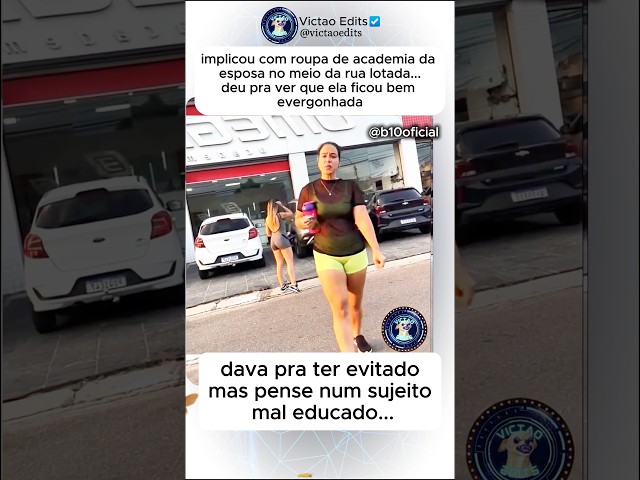 Deixasse pra discutir em casa, e não no meio da rua lotada… #humor