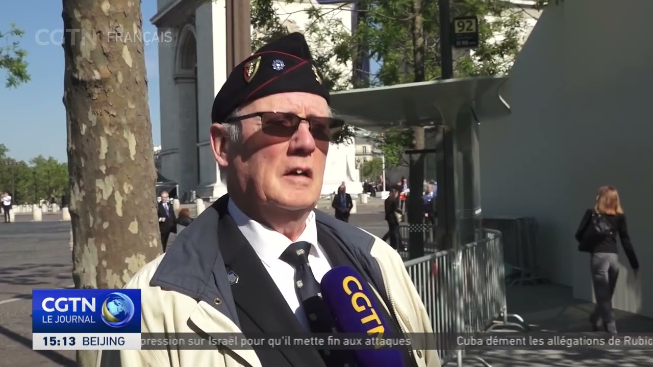 Commémoration - victoire du 8 mai 1945 : devoir de mémoire sous l'Arc de Triomphe
