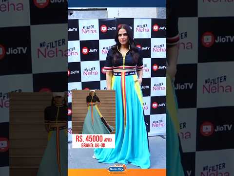 Neha Dhupia slaying in the AKOk Skirt and Crop Top  Style Decoded