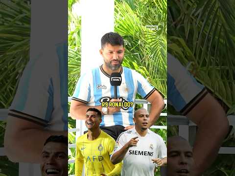 R9 Or Ronaldo? 👀 — Sergio Aguero Picks Between Legendary Strikers 🤝 #football #ronaldo #soccer
