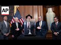 Congressional leaders decry anti-Semitism at US Capitol menorah lighting