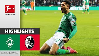 SV Werder Bremen — SC Freiburg 3-1 | Highlights | Matchday 19 – Bundesliga 2023/24