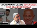Prajwal Revanna News | HD Deve Gowda Sent Grandson Abroad, Claims Siddaramaiah On Ex PMs Letter