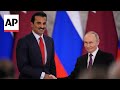 Putin discusses the Israel-Hamas war with Qatars Emir in Russia
