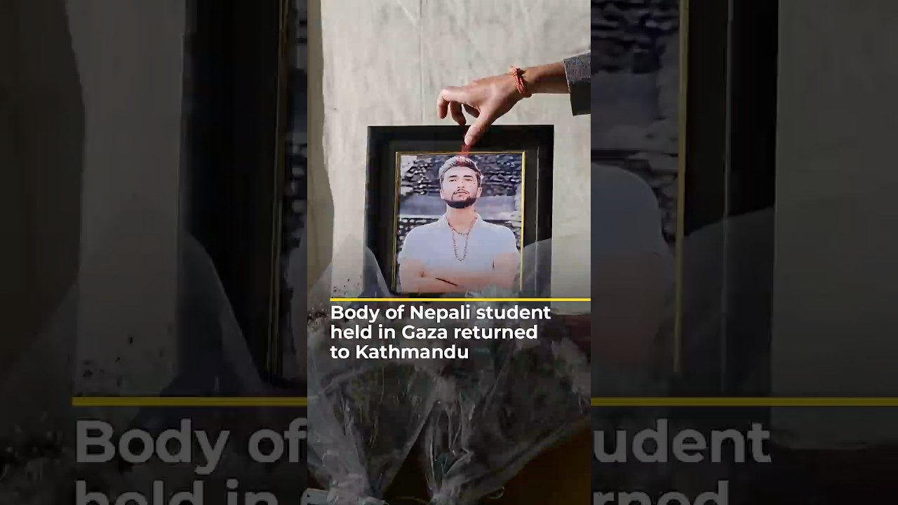 Body of Nepali student held in Gaza returned to Kathmandu