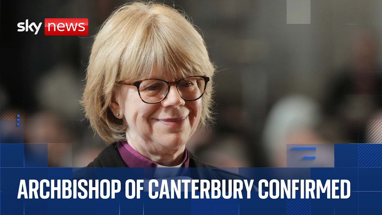 First woman officially appointed as Archbishop of Canterbury - as heckler interrupts ceremony