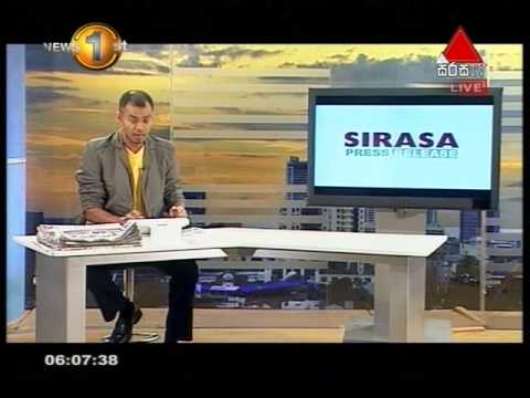 Sirasa Press Release 25-10-2013