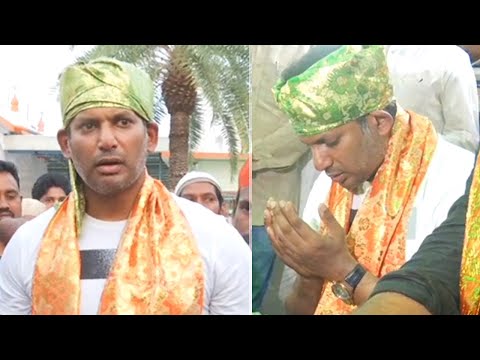 Hero Vishal speaks after visiting Kadapa Dargah