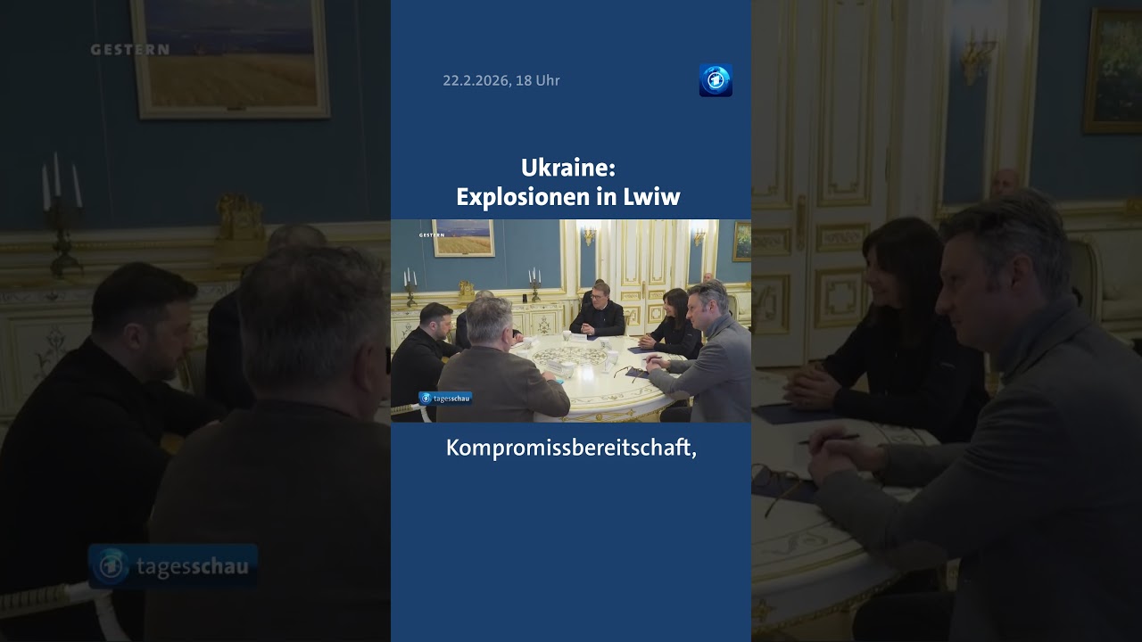 Explosionen in ukrainischer Stadt Lwiw tagesschau nachrichten ukraine